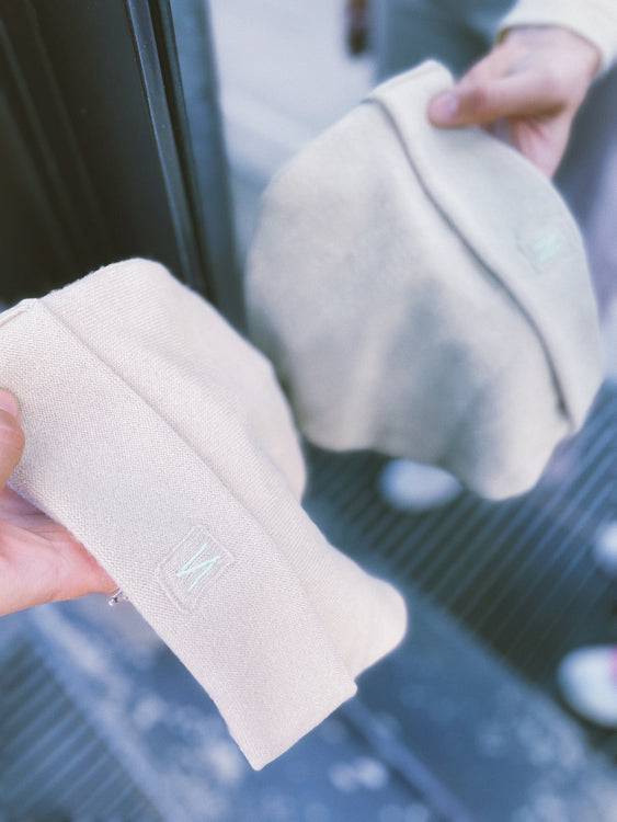 Nonoi Studio HELLBRAUNE MÜTZE "MILANO" AUS KASCHMIR // UNISEX Tiefpreis