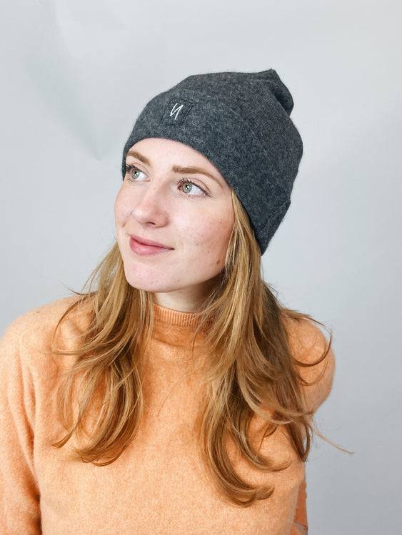 Nonoi Studio MÜTZE GRAU "TOKYO" AUS WOLLE // UNISEX Vierteljährliche Förderung