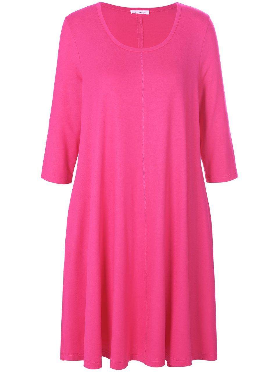 Efixelle Jersey-Kleid mit 3/4-Arm 50% Rabatt mit kostenlosem Versand