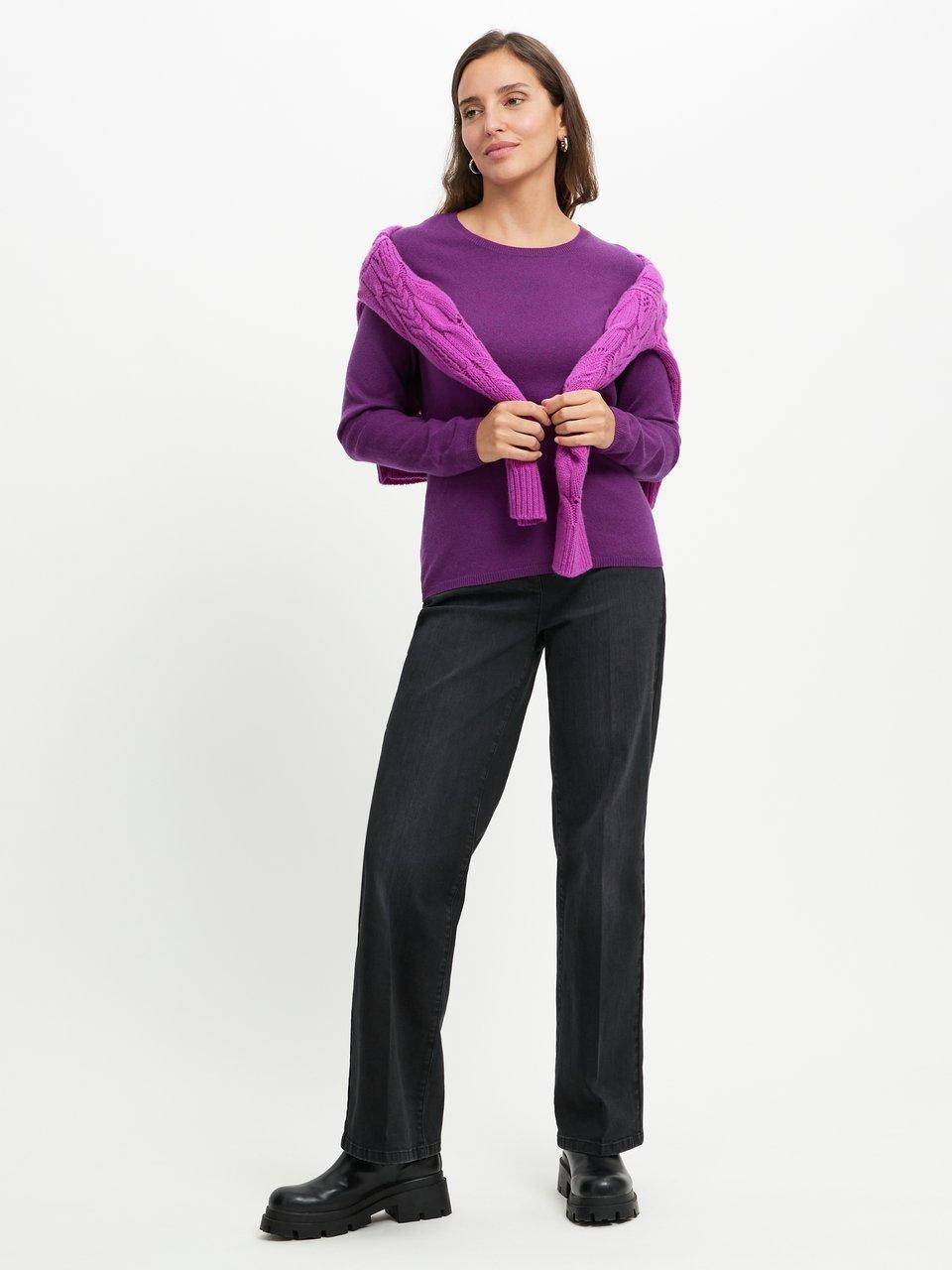 include Rundhals-Pullover aus Schurwolle und Kaschmir Zeitlich begrenztes Angebot