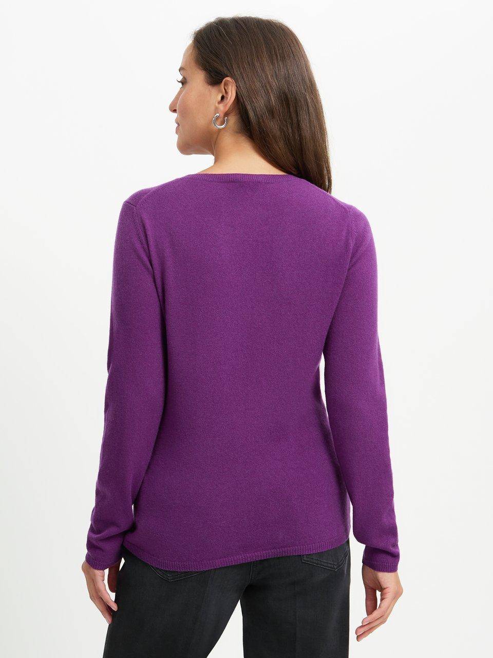 include Rundhals-Pullover aus Schurwolle und Kaschmir Zeitlich begrenztes Angebot