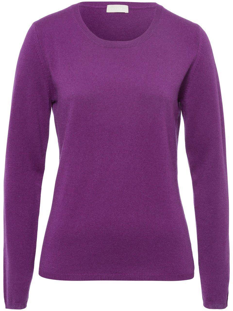 include Rundhals-Pullover aus Schurwolle und Kaschmir Zeitlich begrenztes Angebot