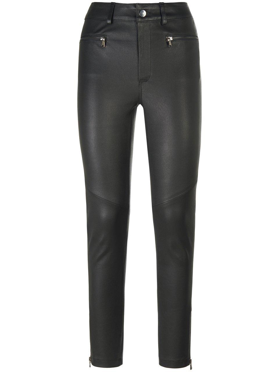 Andjel Knöchellange „High Waist“-Lederhose Speichern exportieren