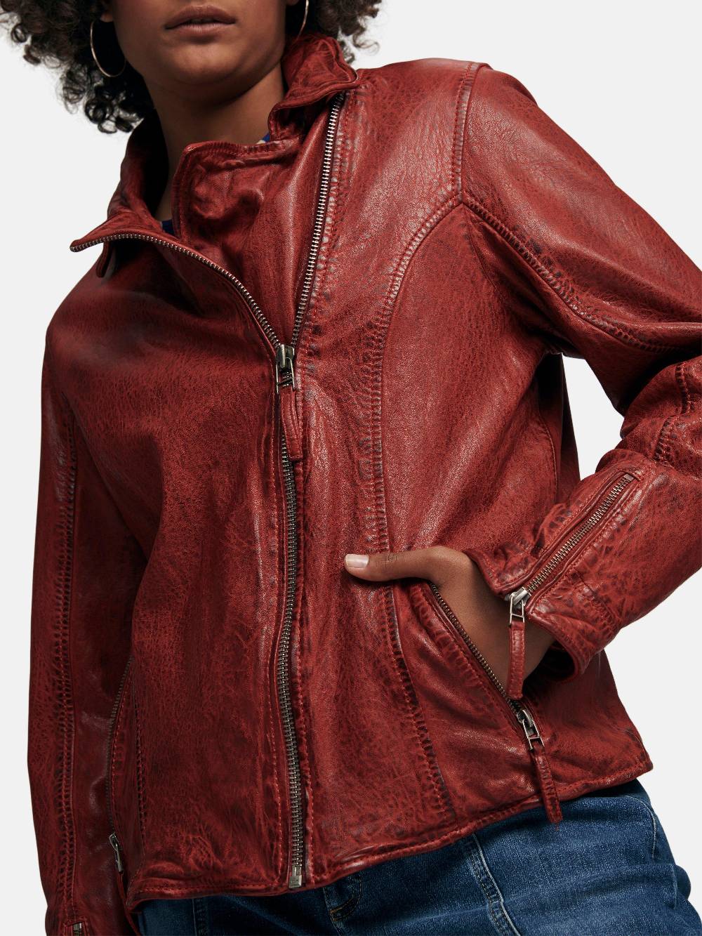 Emilia Lay Lederjacke Fabrikverkauf