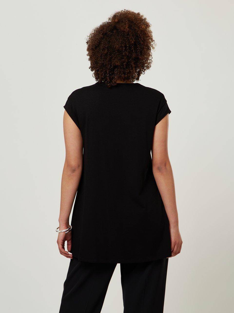 Doris Streich Long-Shirt mit tiefem V-Ausschnitt Nur noch ein Tag übrig