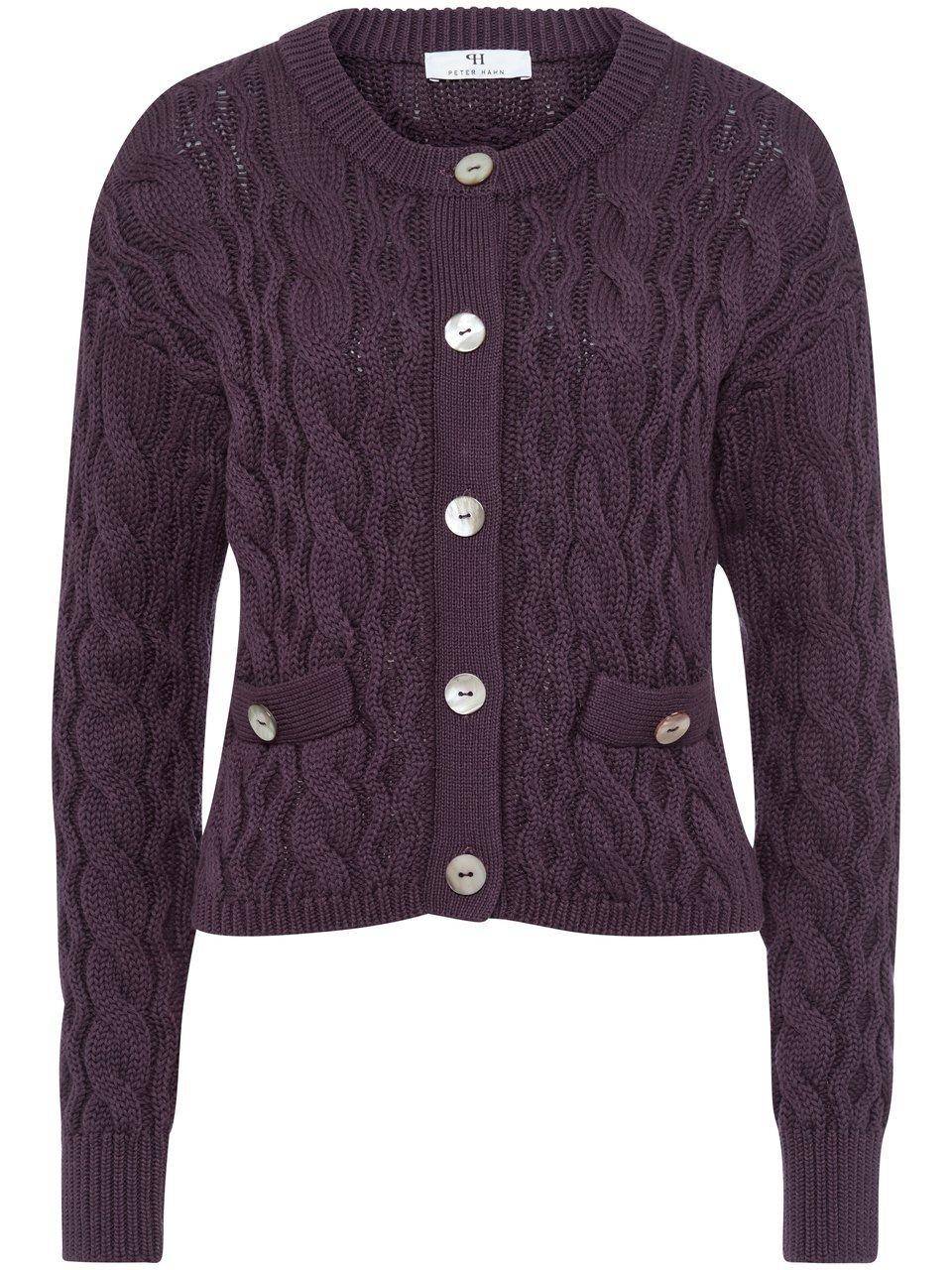 Peter Hahn Strickjacke mit Rundhals-Ausschnitt Letzter Tag
