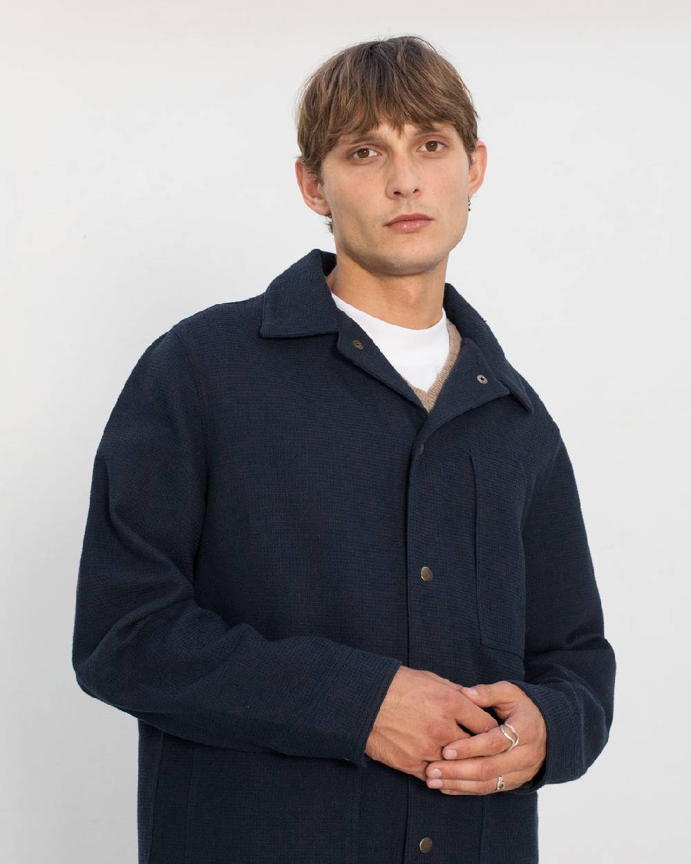Rotholz Leichte Jacke Waffle Cotton - Blau Clearance-Verkauf