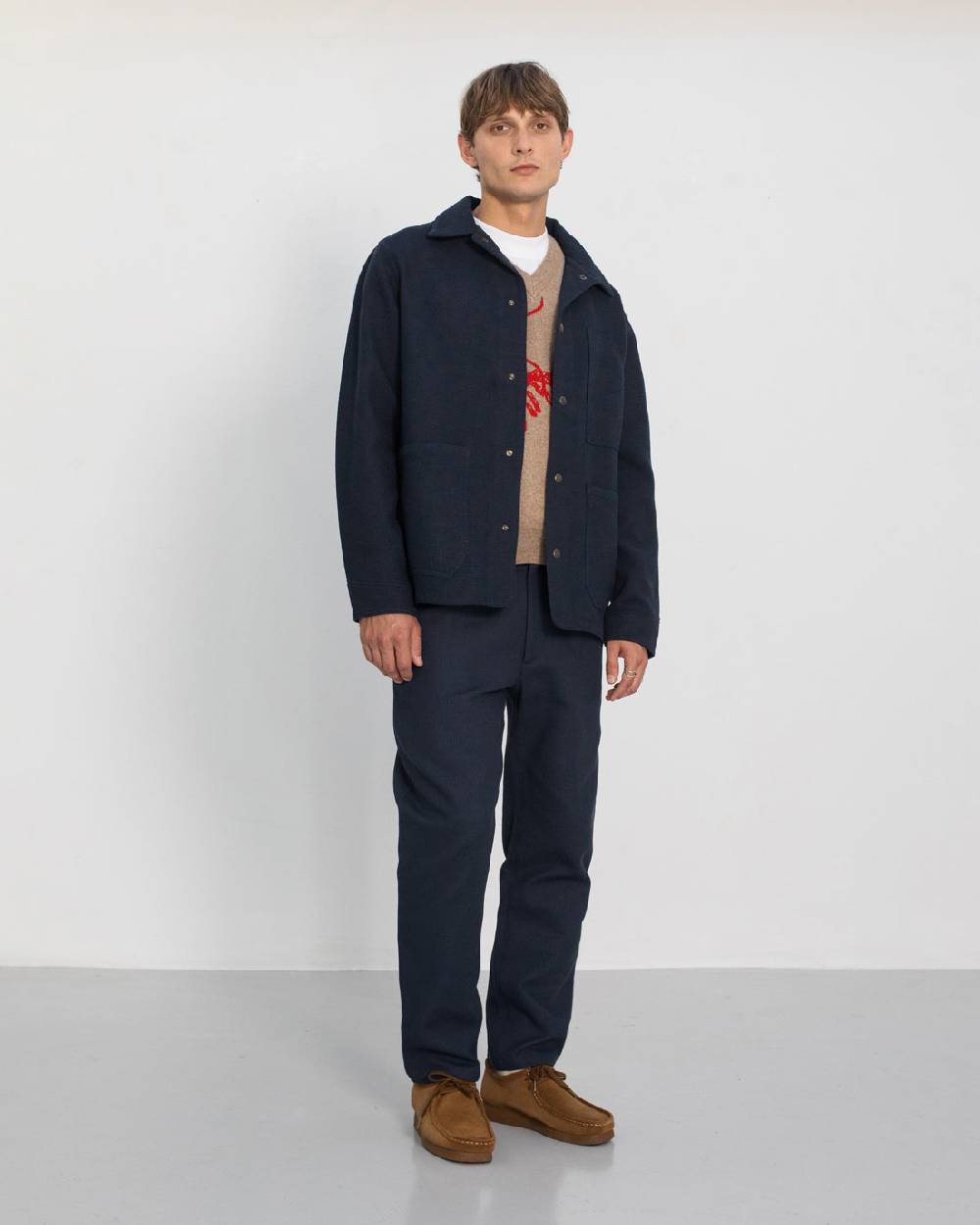 Rotholz Leichte Jacke Waffle Cotton - Blau Clearance-Verkauf