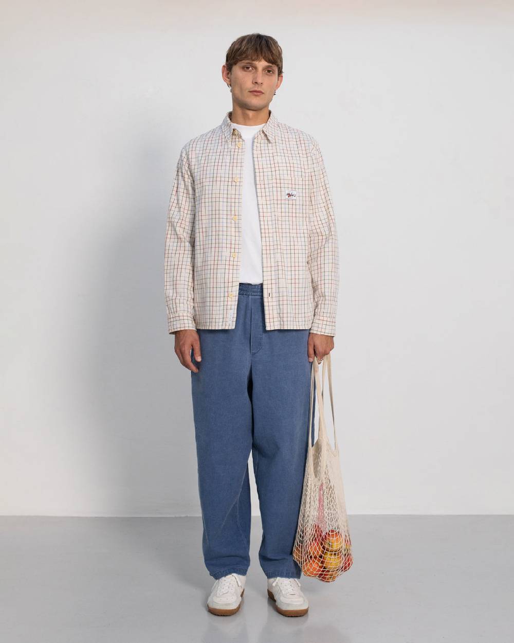 Rotholz Kariertes Hemd Bio Baumwolle - Off-White zollfrei