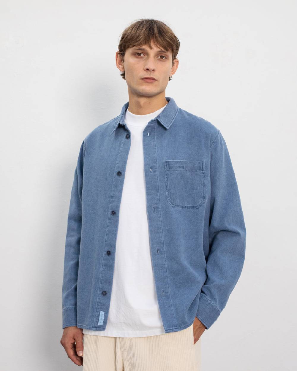 Rotholz Denim Hemd Recycelte Baumwolle - Blau Rabatte dieses Monats