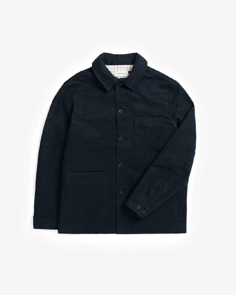 Rotholz Schwere Moleskin Jacke Bio Baumwolle - Blau Günstiger Verkauf