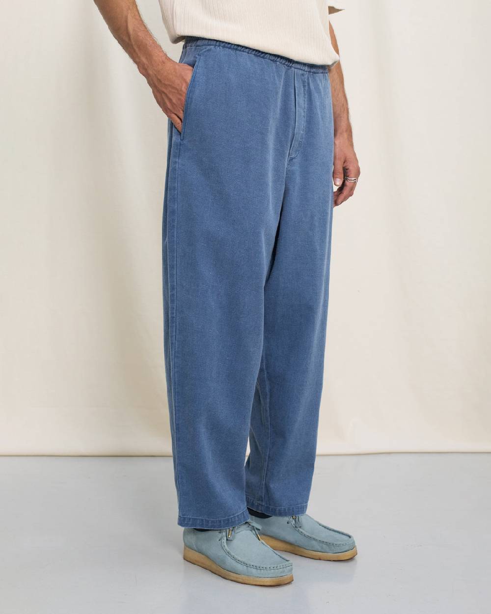 Rotholz Denim Hose Recycelte Baumwolle - Blau Kostenloser Versand
