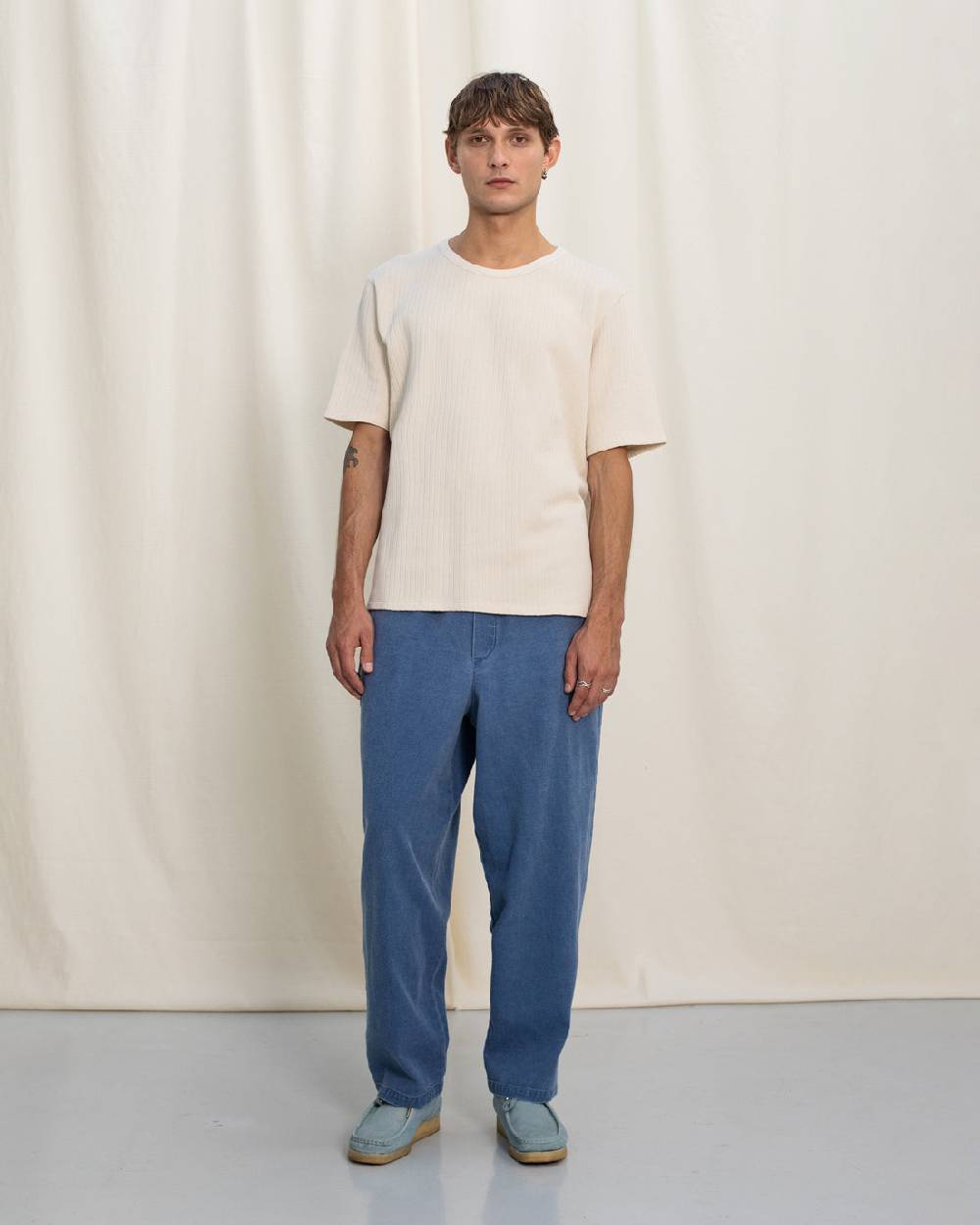 Rotholz Denim Hose Recycelte Baumwolle - Blau Kostenloser Versand