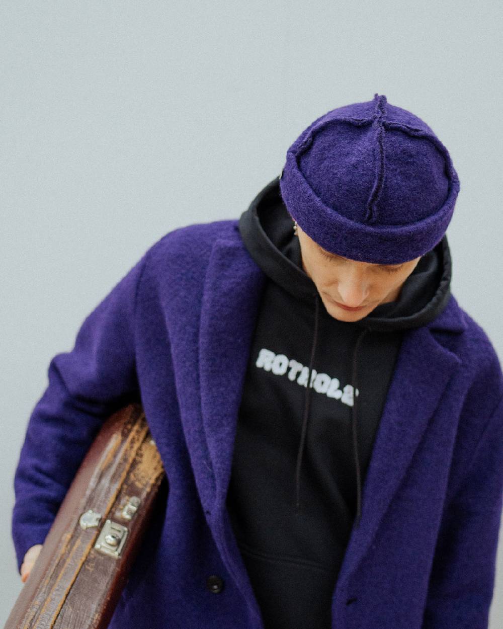 Rotholz Toque Bio Wollmischung - Lila Günstig kaufen