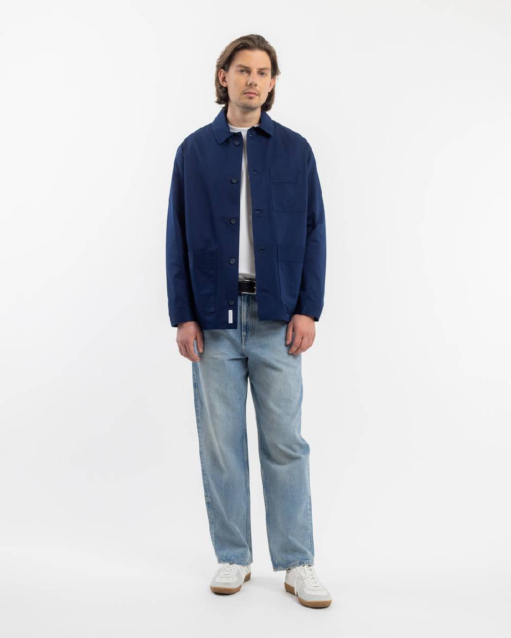 Rotholz Workwear Jacke Bio Twill - Blau Saisonschlussverkauf
