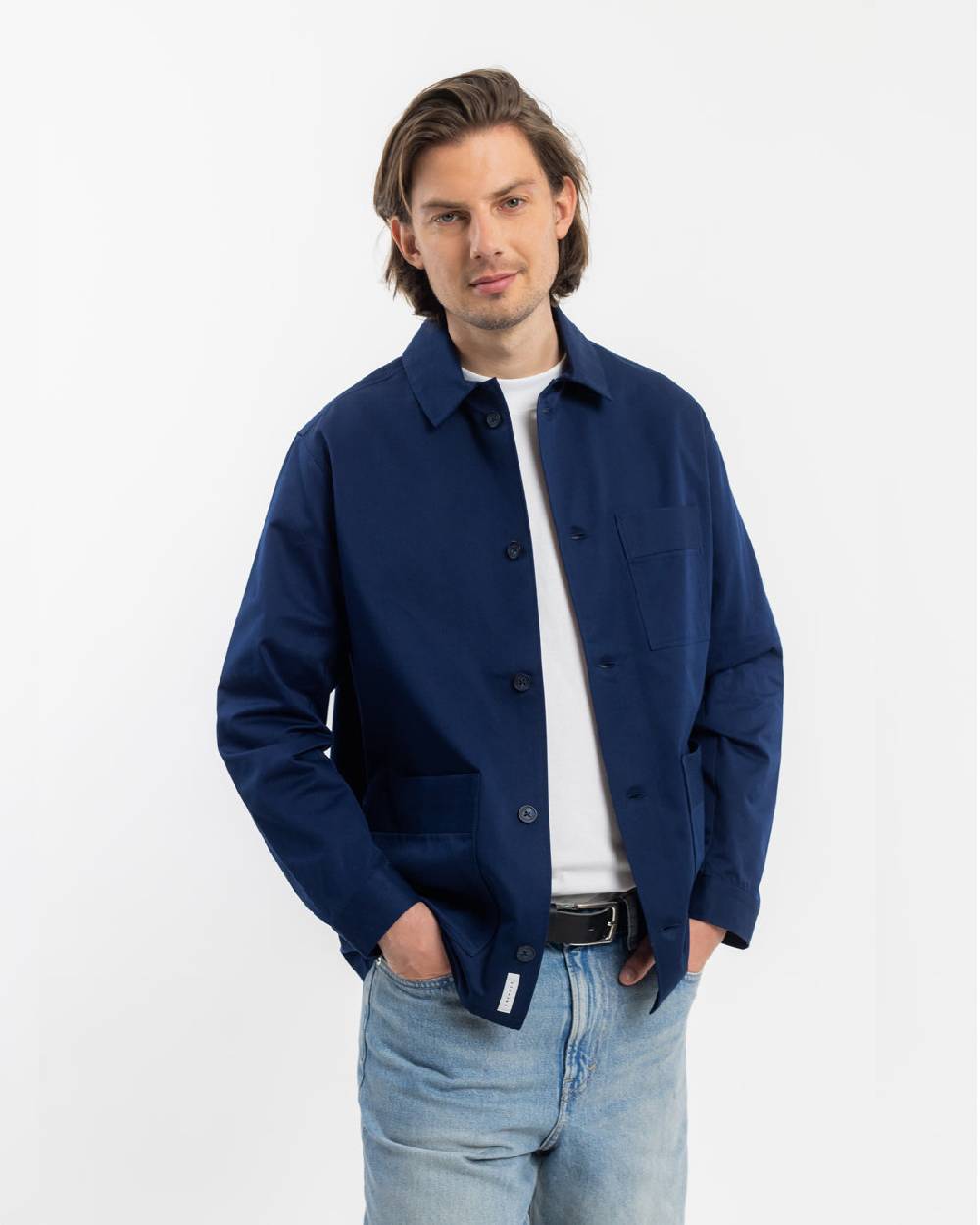 Rotholz Workwear Jacke Bio Twill - Blau Saisonschlussverkauf