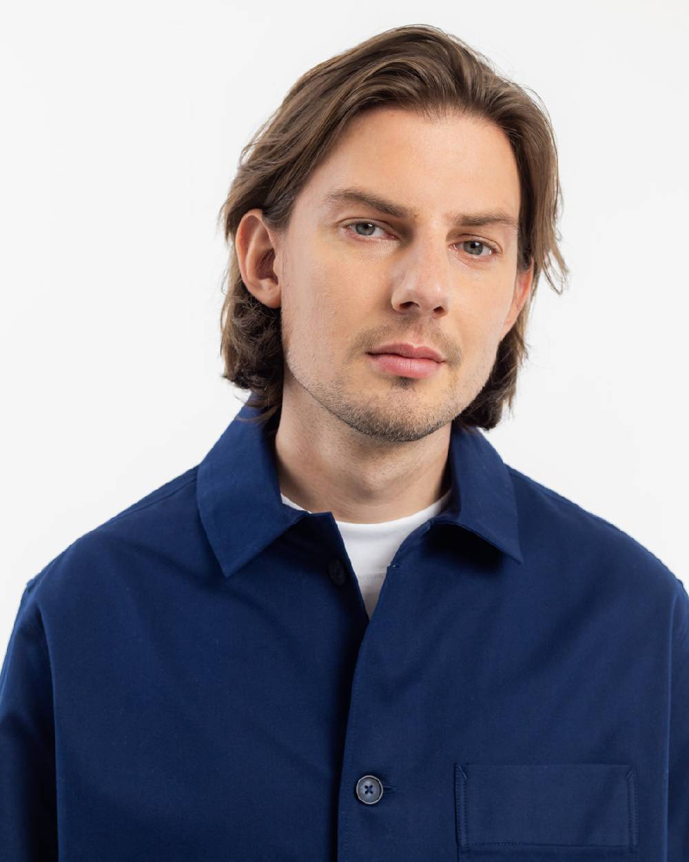 Rotholz Workwear Jacke Bio Twill - Blau Saisonschlussverkauf