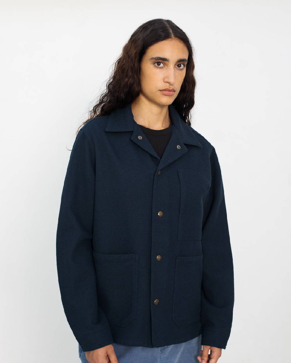 Rotholz Leichte Jacke Waffle Cotton - Blau Sonderangebote