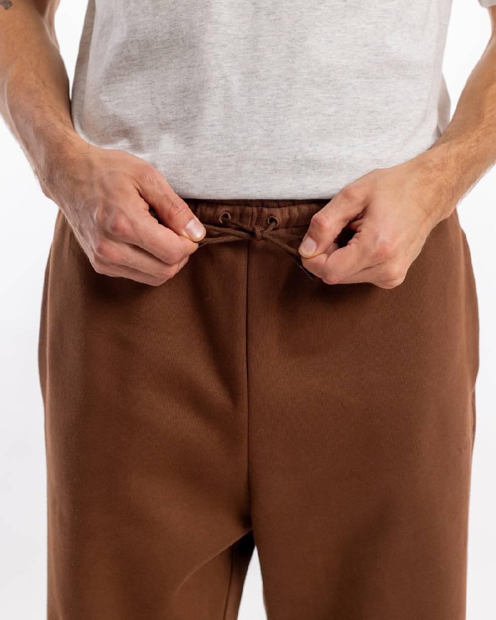 Rotholz Logo Sweatpants Bio Baumwolle - Braun Meist gekauft