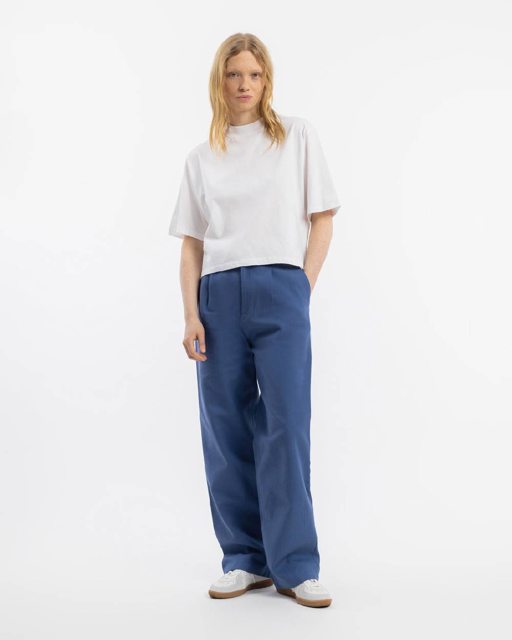 Rotholz High Waist Hose Bio-Baumwolle - Blau Jubiläumsangebot