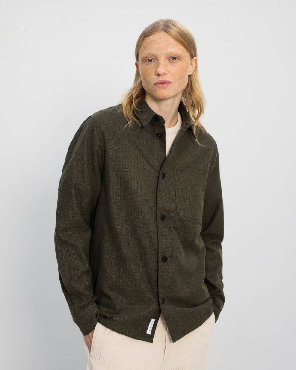 Rotholz Flannel Hemd Bio Baumwolle - Grün Bestseller