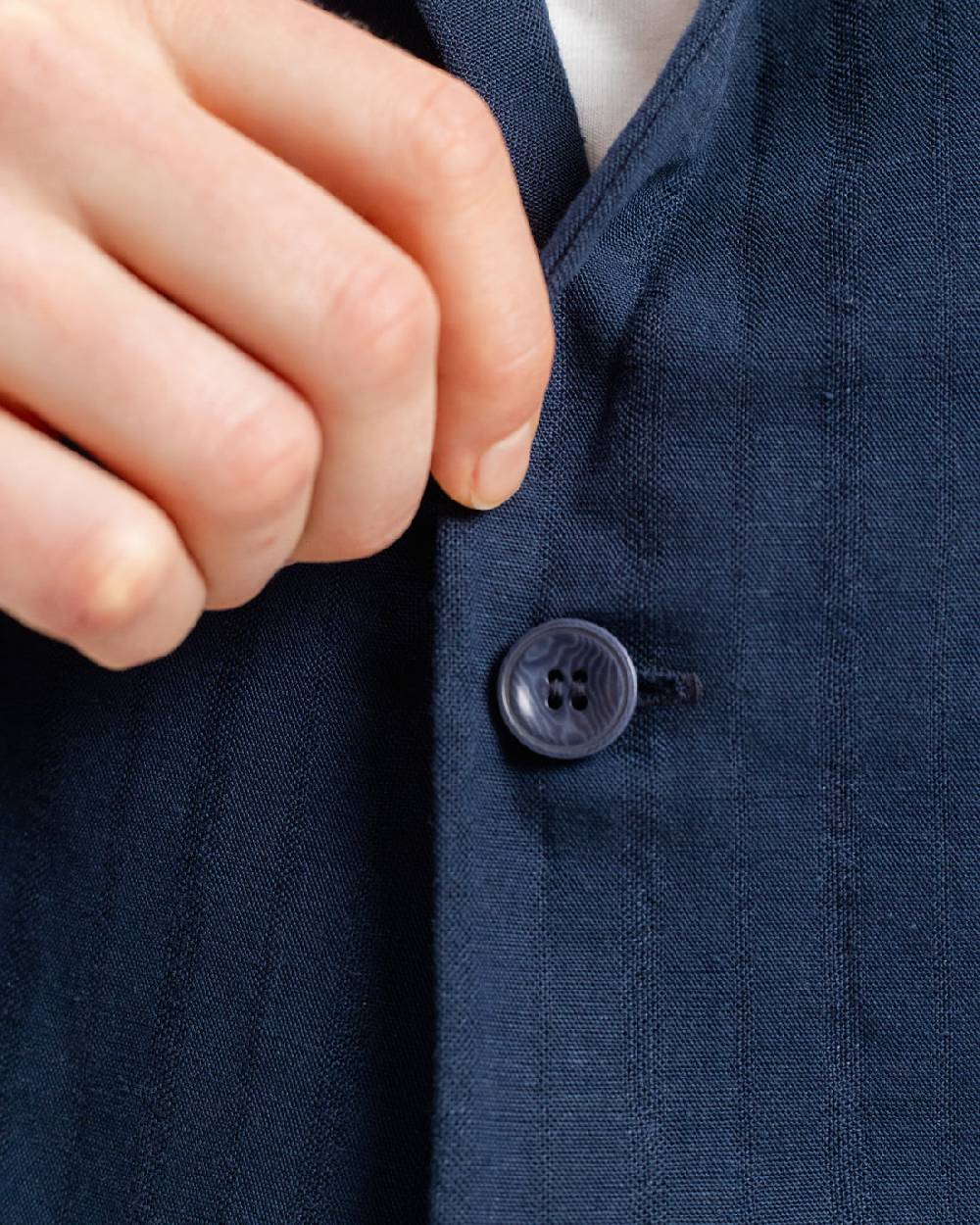 Rotholz Workwear Blazer Leinen Mix - Dunkelblau VIP-Rabatte