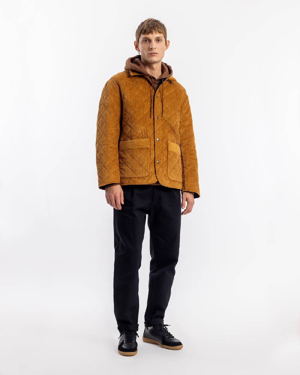 Rotholz Gesteppte Cord Jacke - Toffee Zeitbegrenzte Promotion