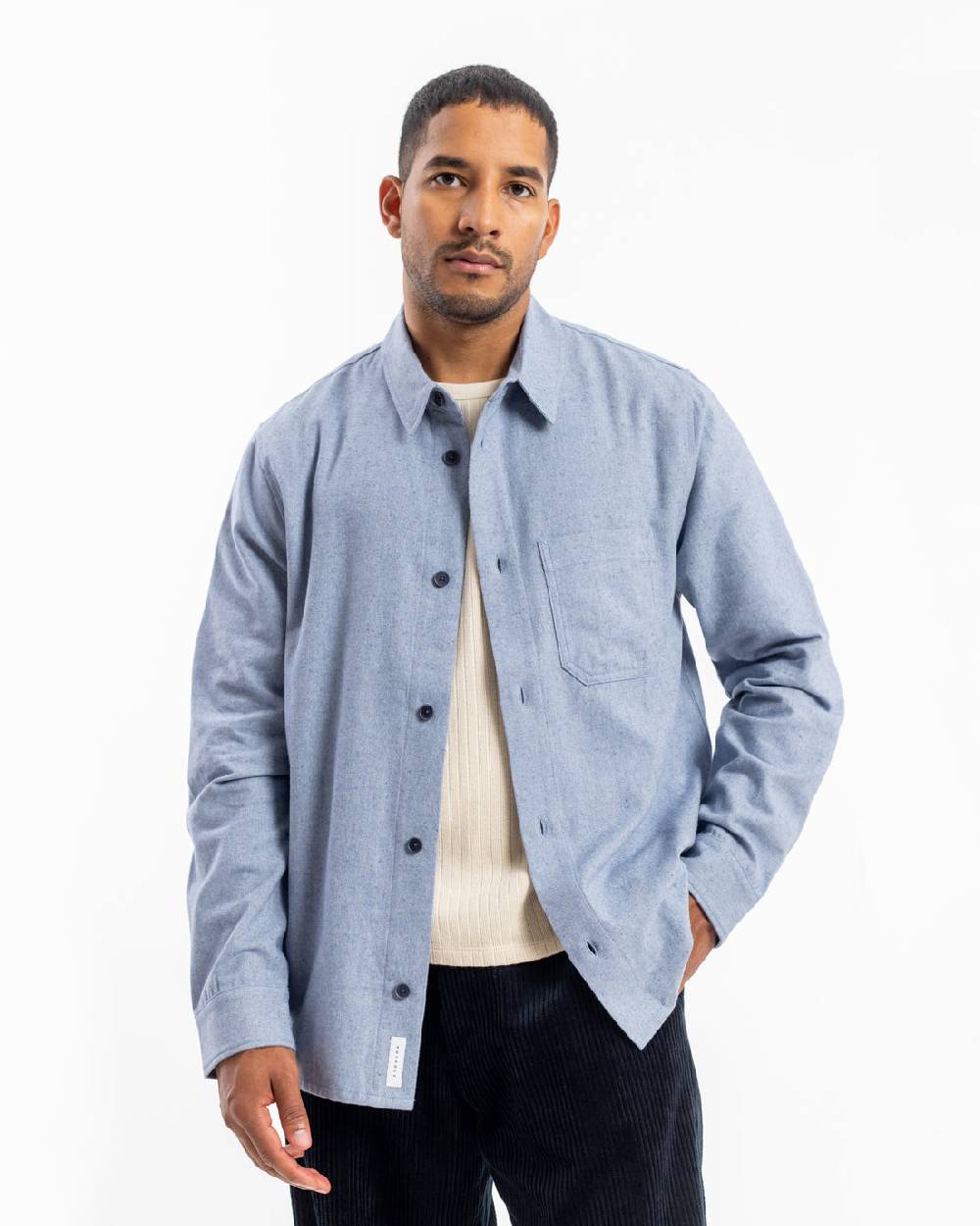 Rotholz Hemd Bio Baumwolle - Denim Blau Nur noch ein Tag übrig