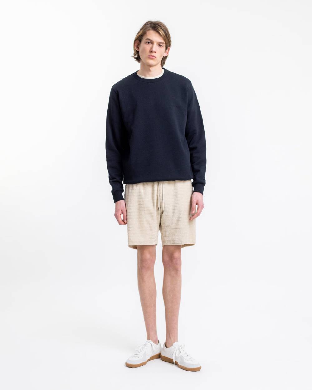 Rotholz Frottee Shorts aus Bio-Baumwolle Creme Angebote