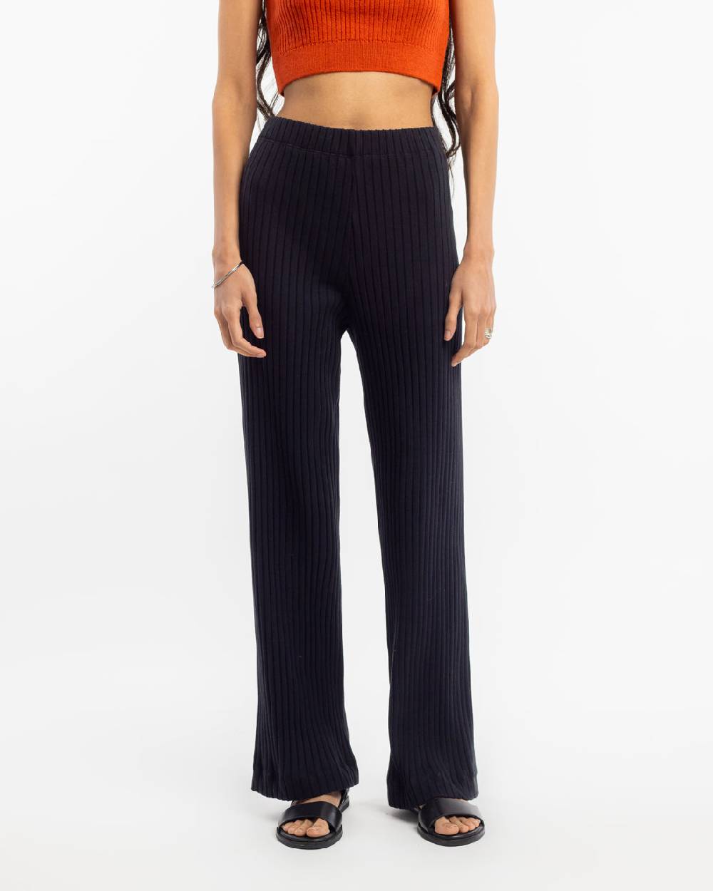 Rotholz Gerippte Hose Bio Baumwolle - Schwarz Online Shopping