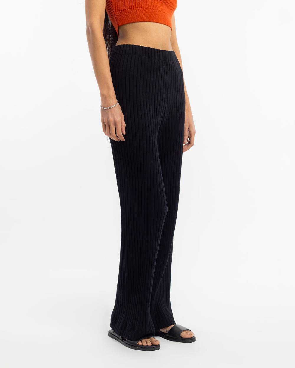 Rotholz Gerippte Hose Bio Baumwolle - Schwarz Online Shopping