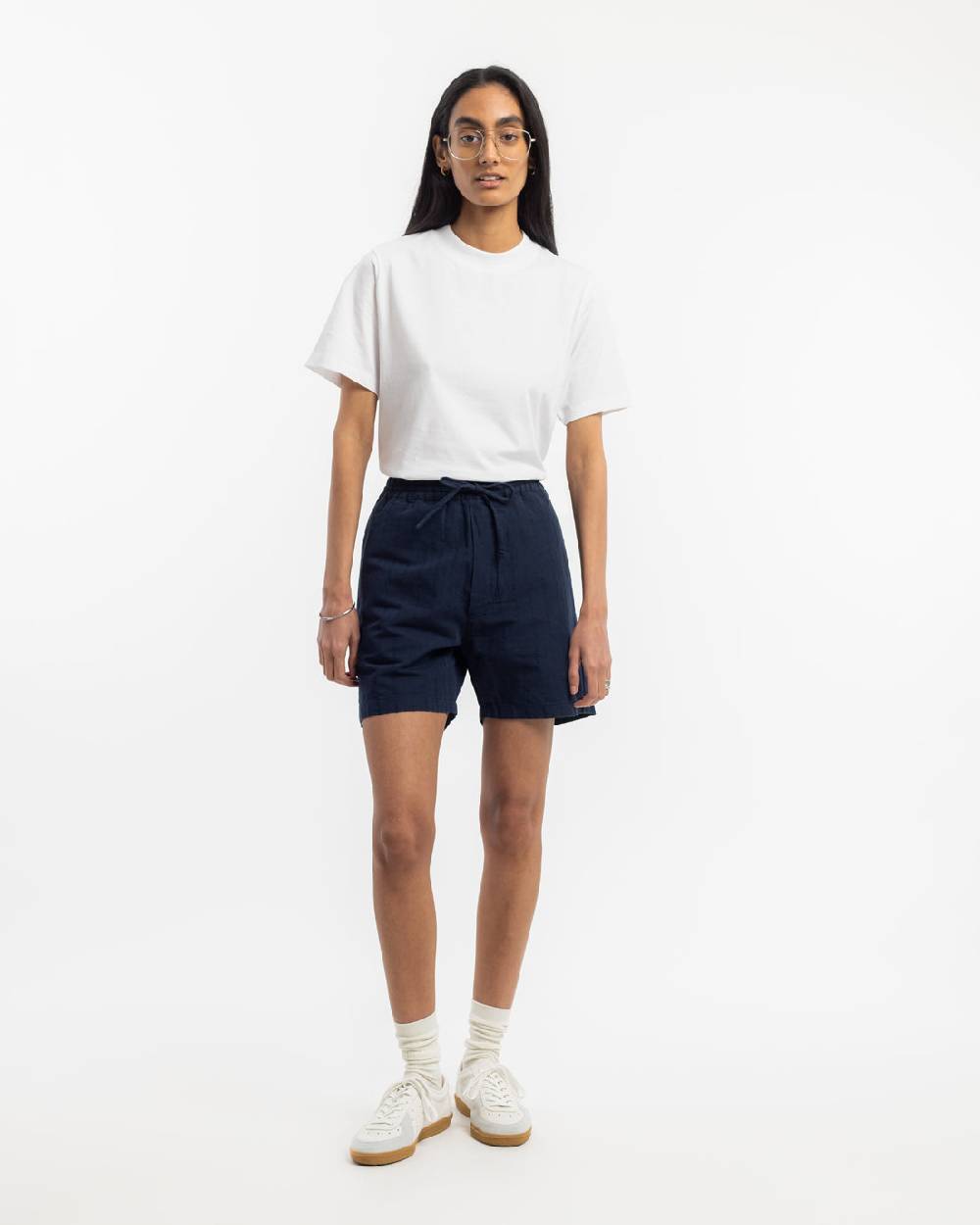 Rotholz Kurze Hose Leinen Mix - Dunkelblau Cyber Monday