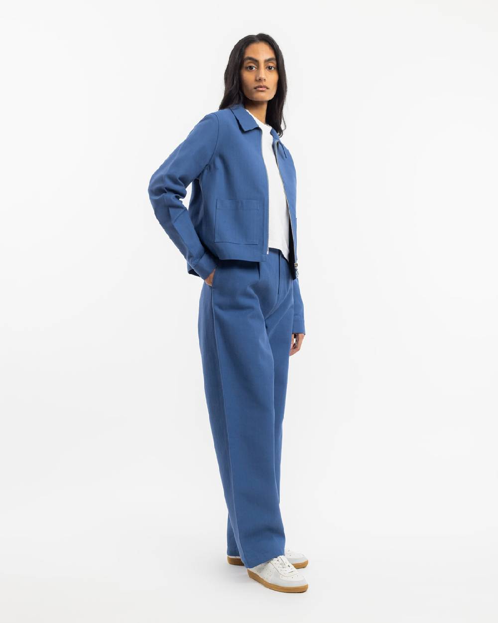 Rotholz Kurze Jacke Bio Baumwolle - Blau Weihnachtsangebot