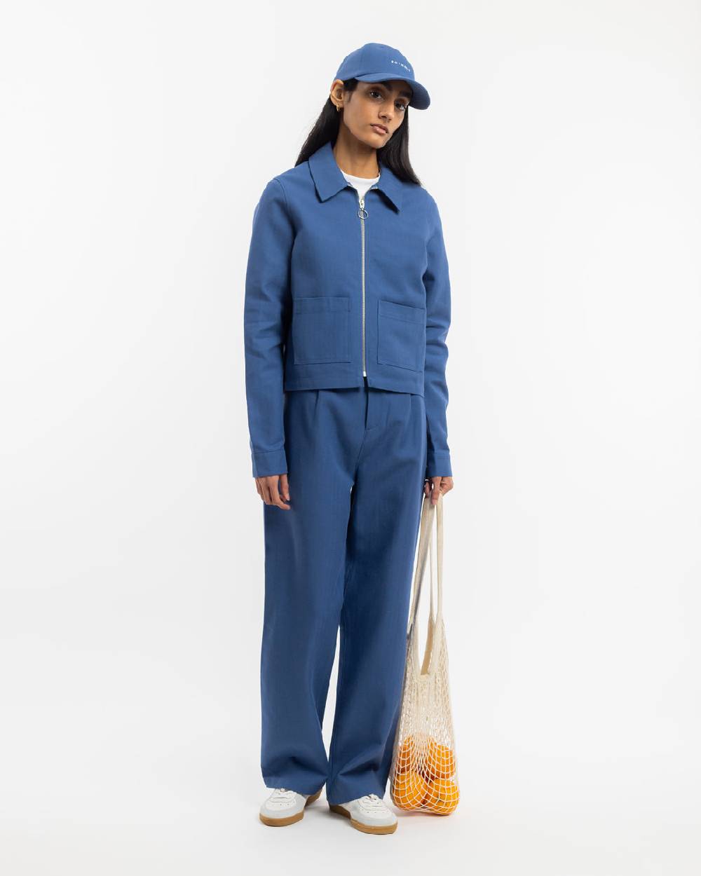 Rotholz Kurze Jacke Bio Baumwolle - Blau Weihnachtsangebot