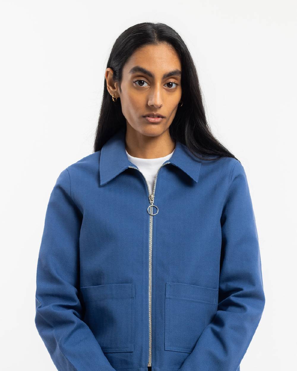 Rotholz Kurze Jacke Bio Baumwolle - Blau Weihnachtsangebot