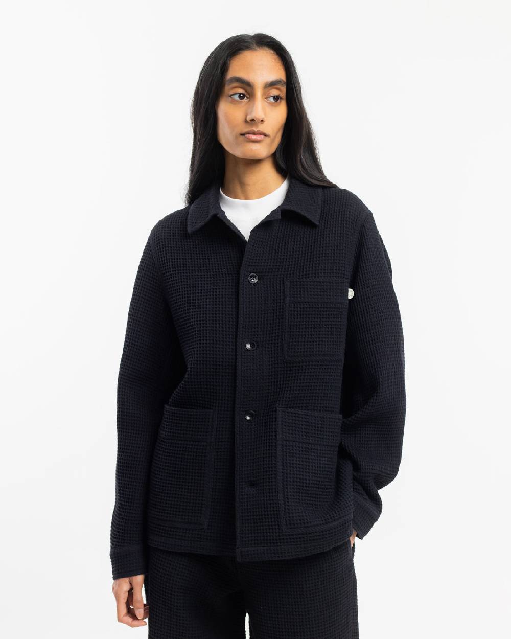 Rotholz Workwear Jacke Waffle Cotton - Schwarz Osterangebot