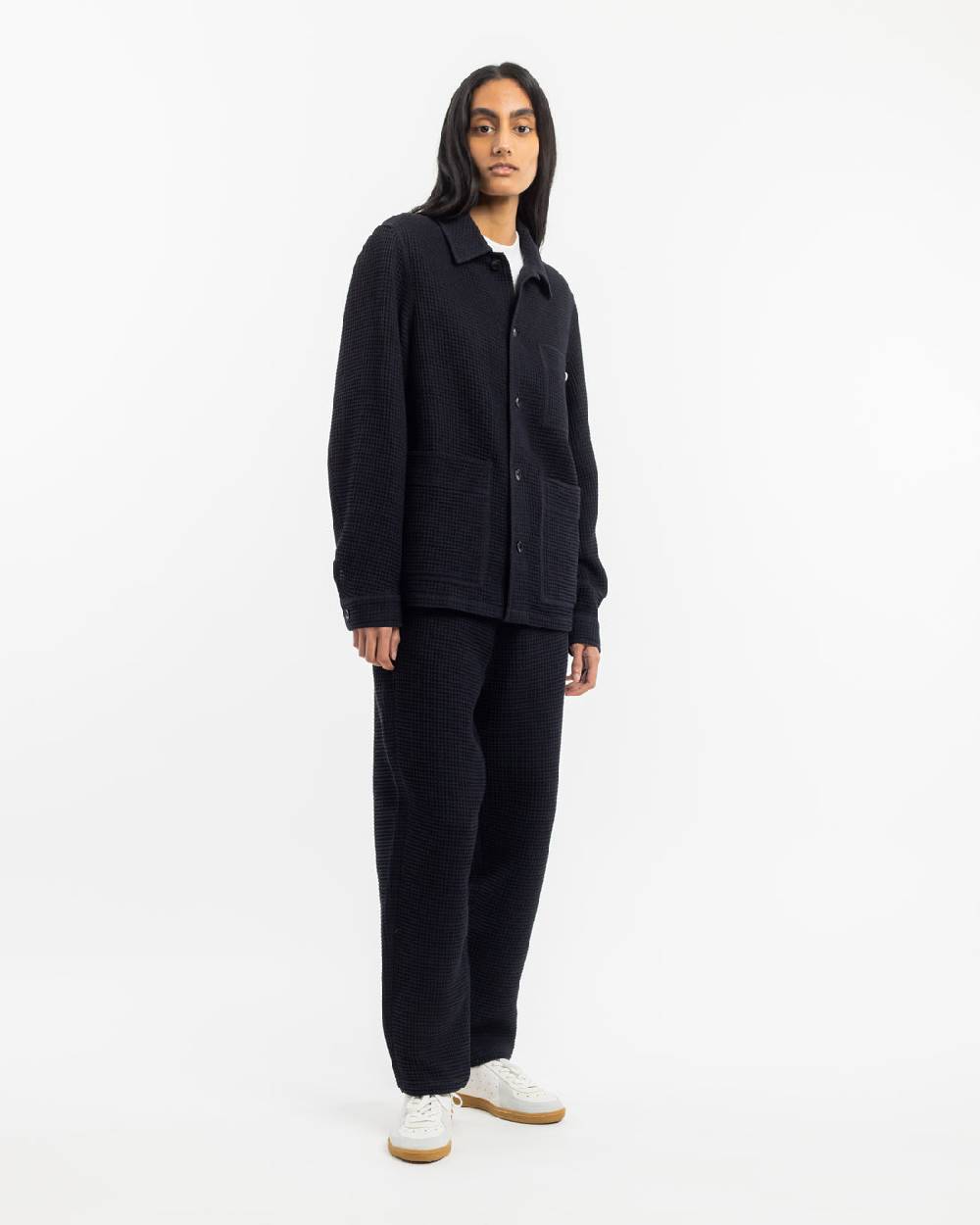 Rotholz Workwear Jacke Waffle Cotton - Schwarz Osterangebot