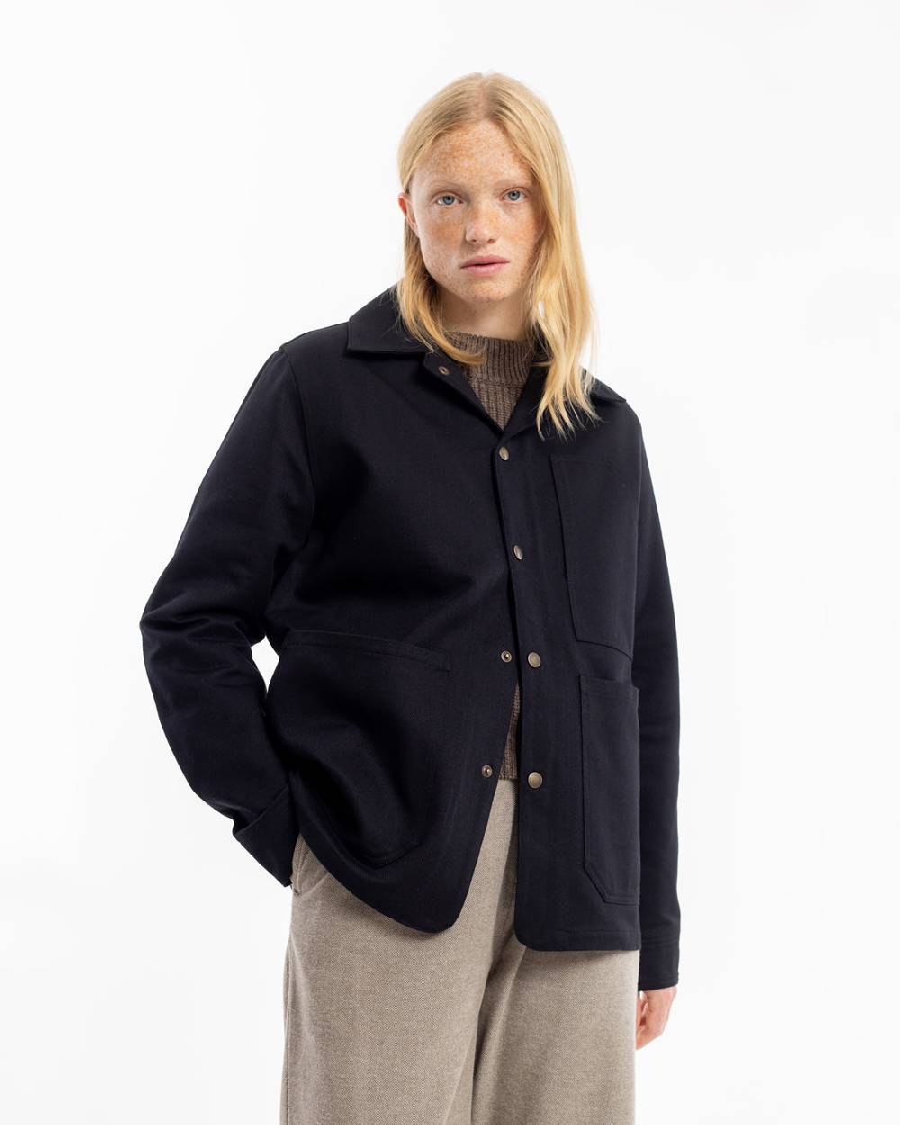 Rotholz Leichte Jacke Bio Baumwolle - Schwarz Neueste Mode