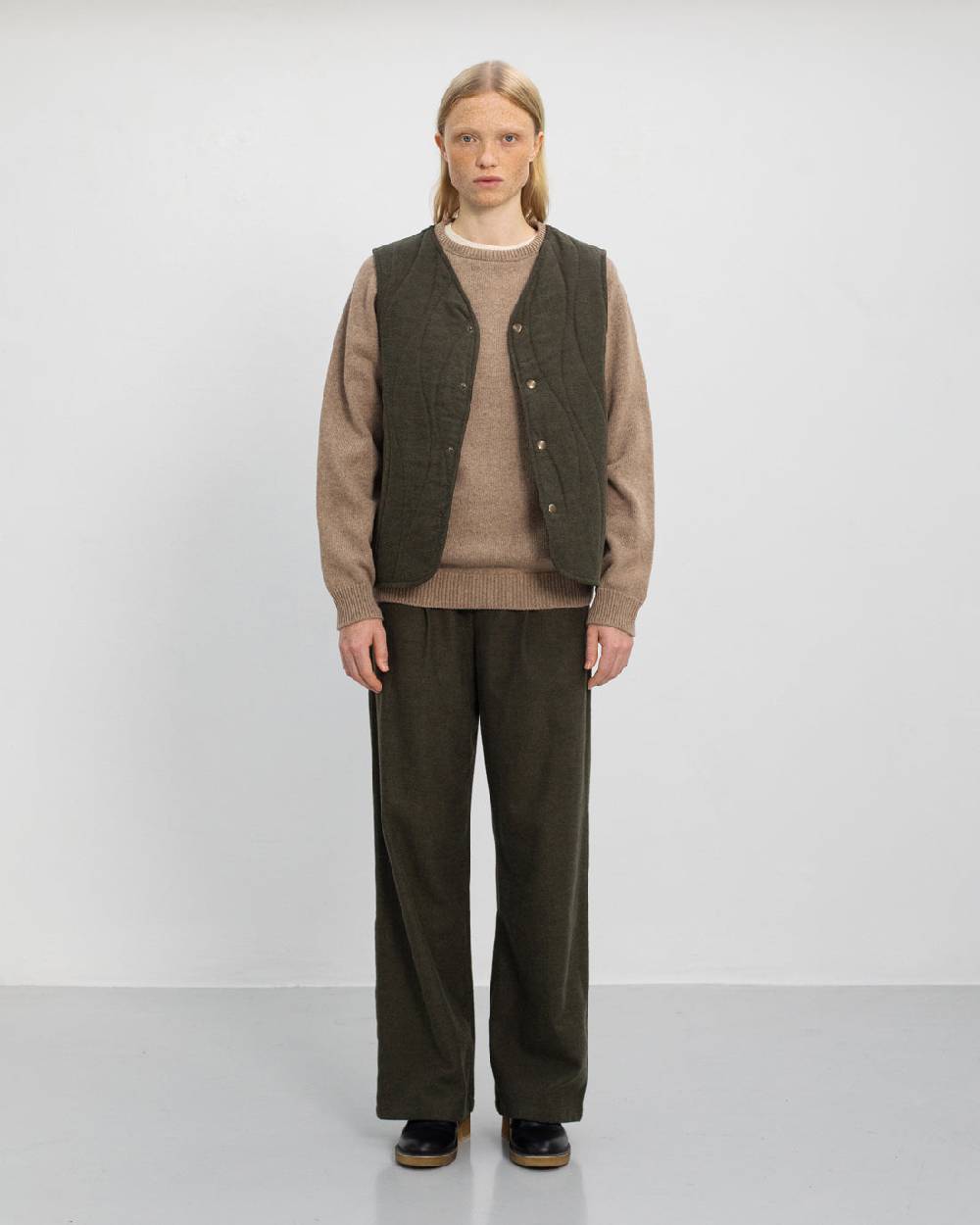 Rotholz Smiley Strickpullover Recycelte Wolle - Beige Tägliche Deals
