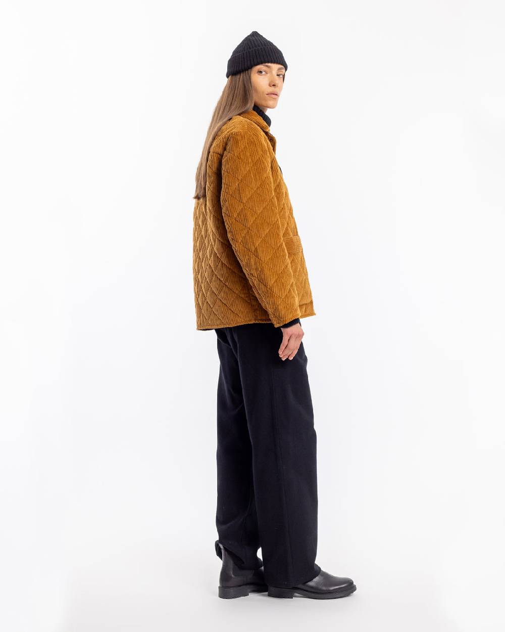 Rotholz Gesteppte Cord Jacke - Toffee Rabatt