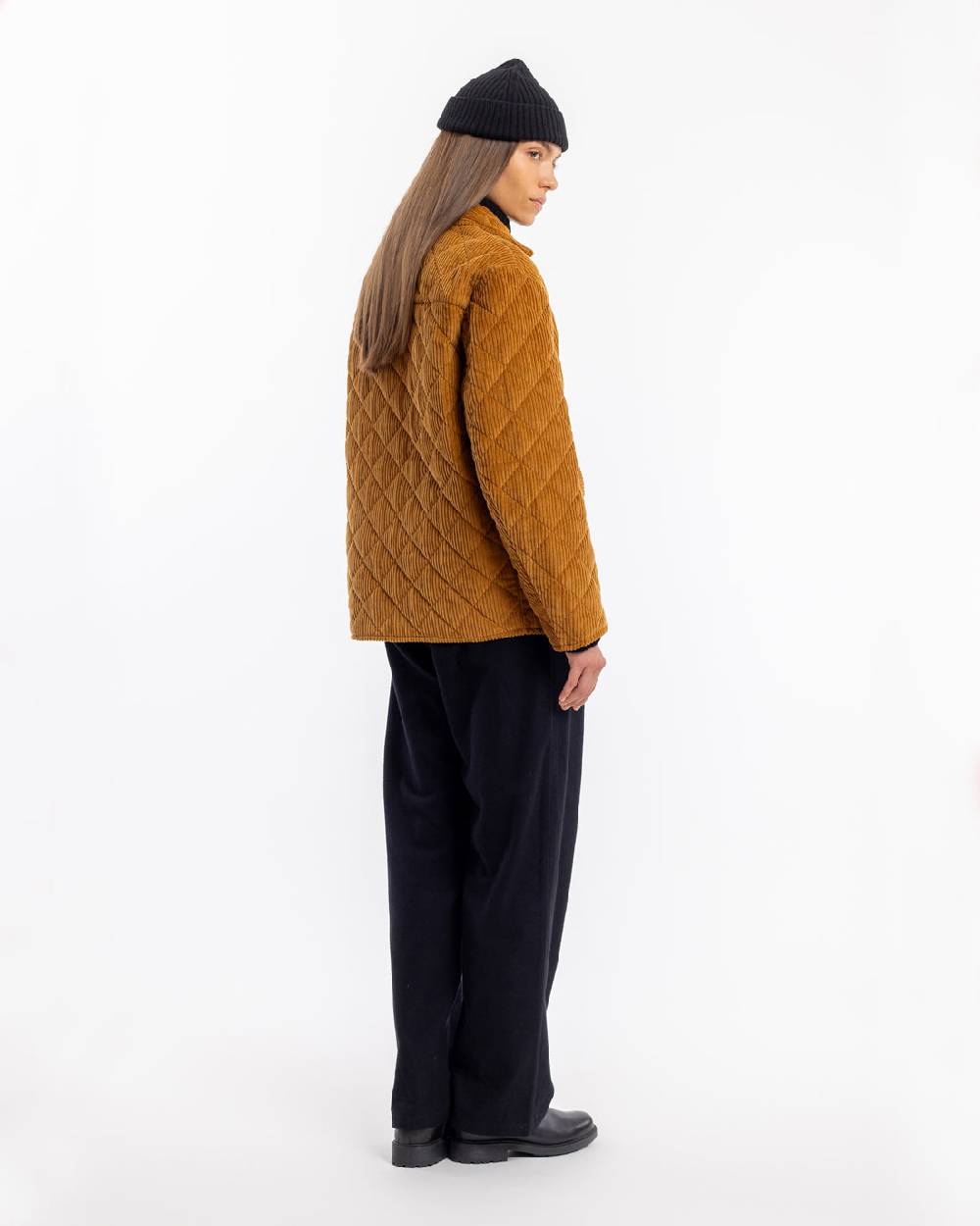 Rotholz Gesteppte Cord Jacke - Toffee Rabatt