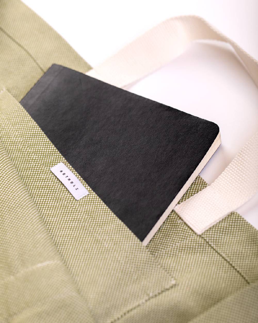 Rotholz Weekend Tote Bag aus Bio Canvas Grün Online Shopping