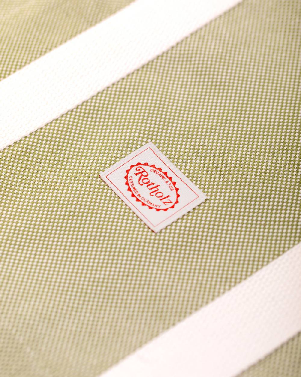 Rotholz Weekend Tote Bag aus Bio Canvas Grün Online Shopping