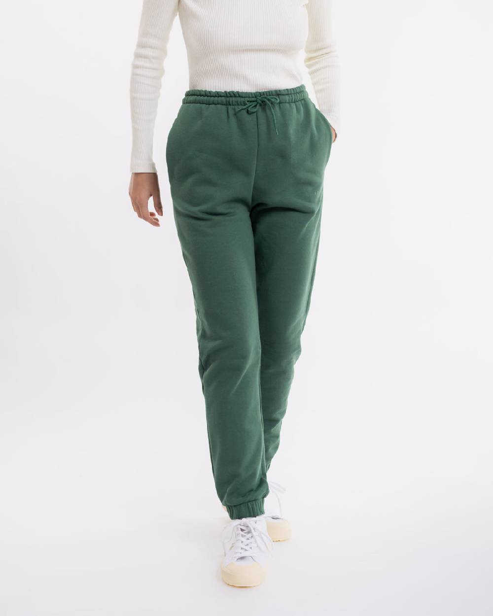 Rotholz Logo Sweatpants aus Bio-Baumwolle Grün Bis zu 65% Rabatt