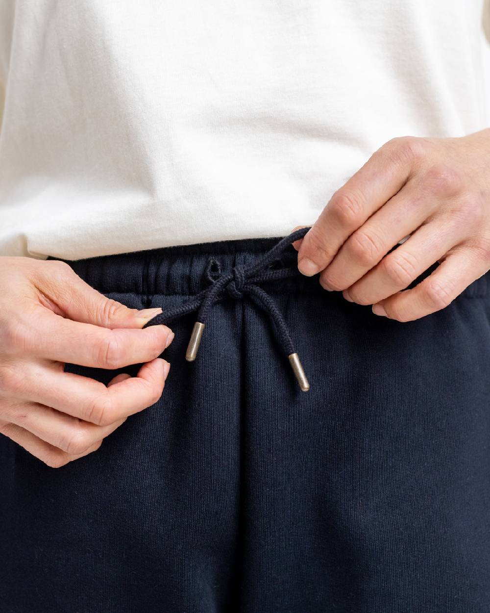 Rotholz Logo Sweatshorts aus Bio-Baumwolle Schwarz Nur für heute