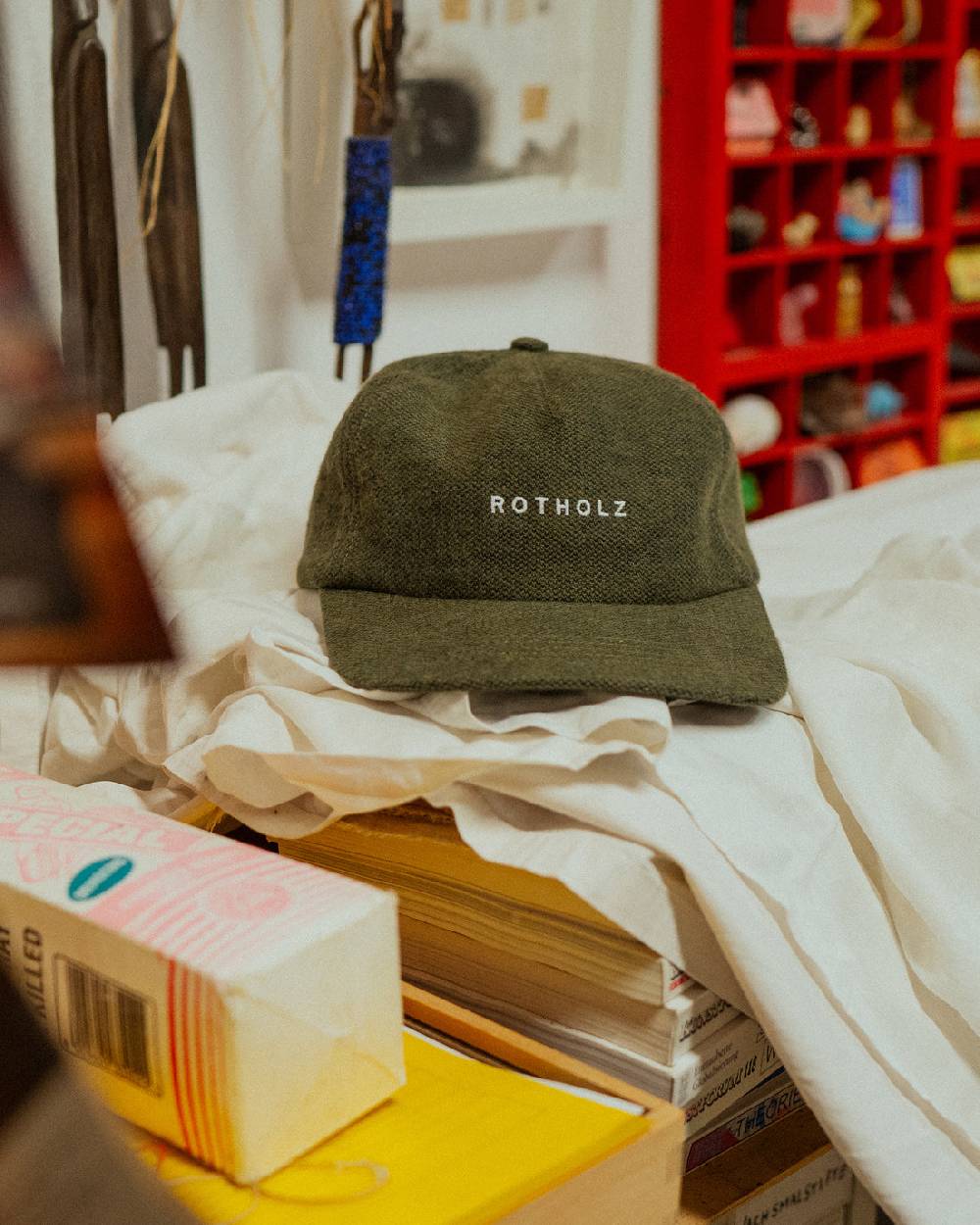 Rotholz Flannel Floppy Cap Bio Baumwolle - Grün Riesige Rabatte