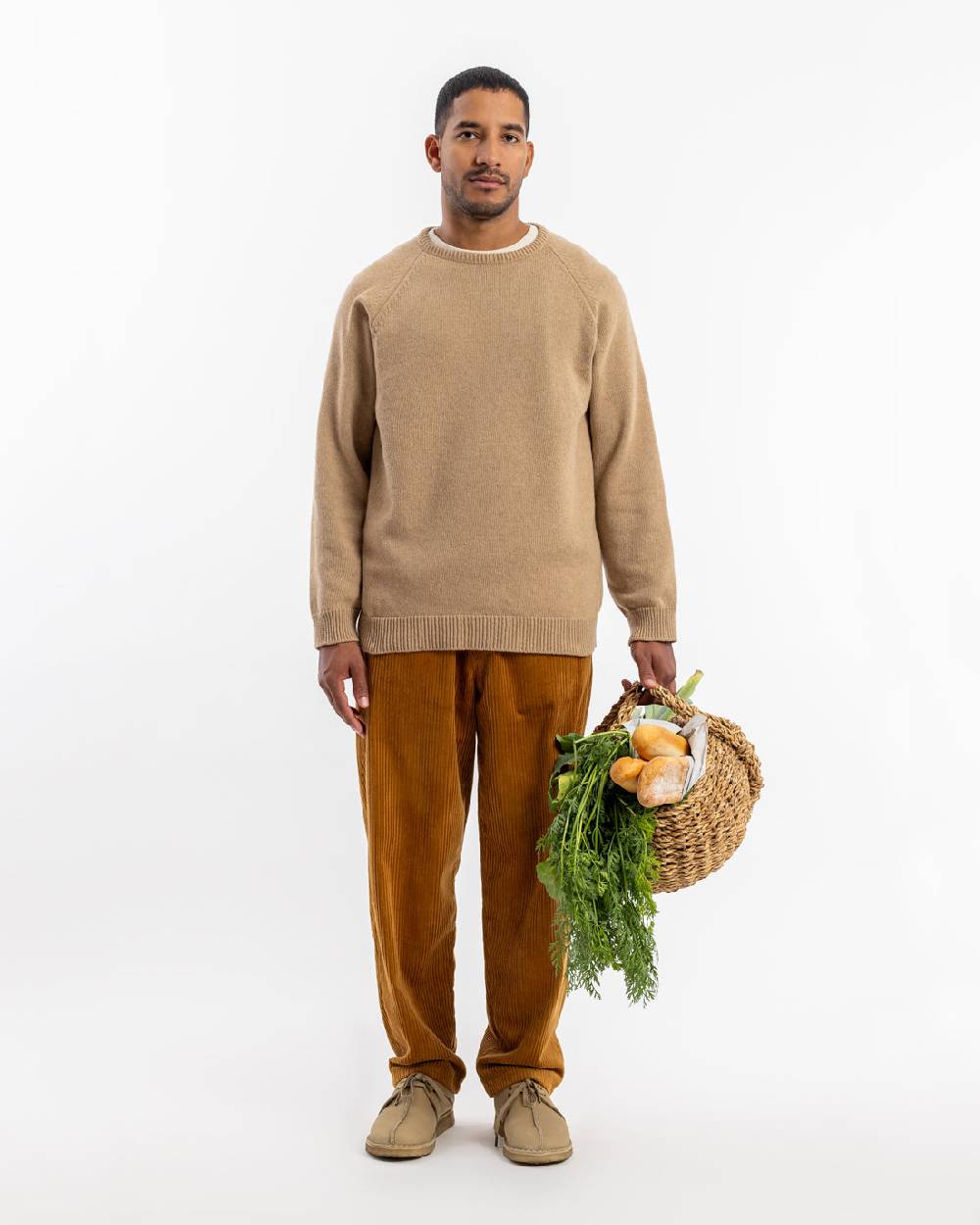 Rotholz Strickpullover Wollmischung - Beige Bestseller