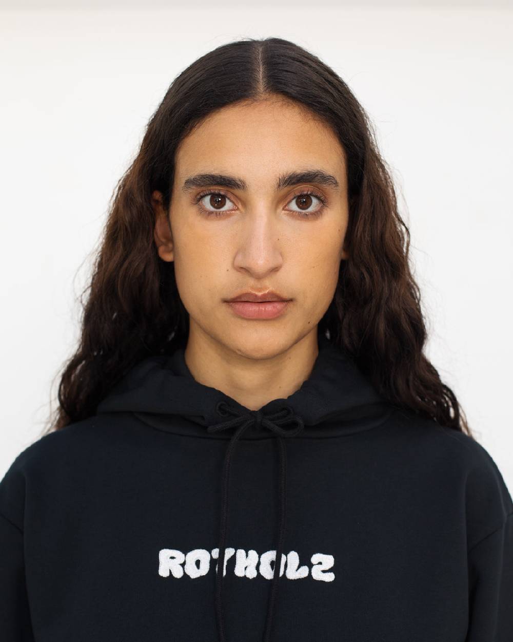 Rotholz Logo Hoodie Bio Baumwolle - Schwarz Zeitbegrenzte Promotion