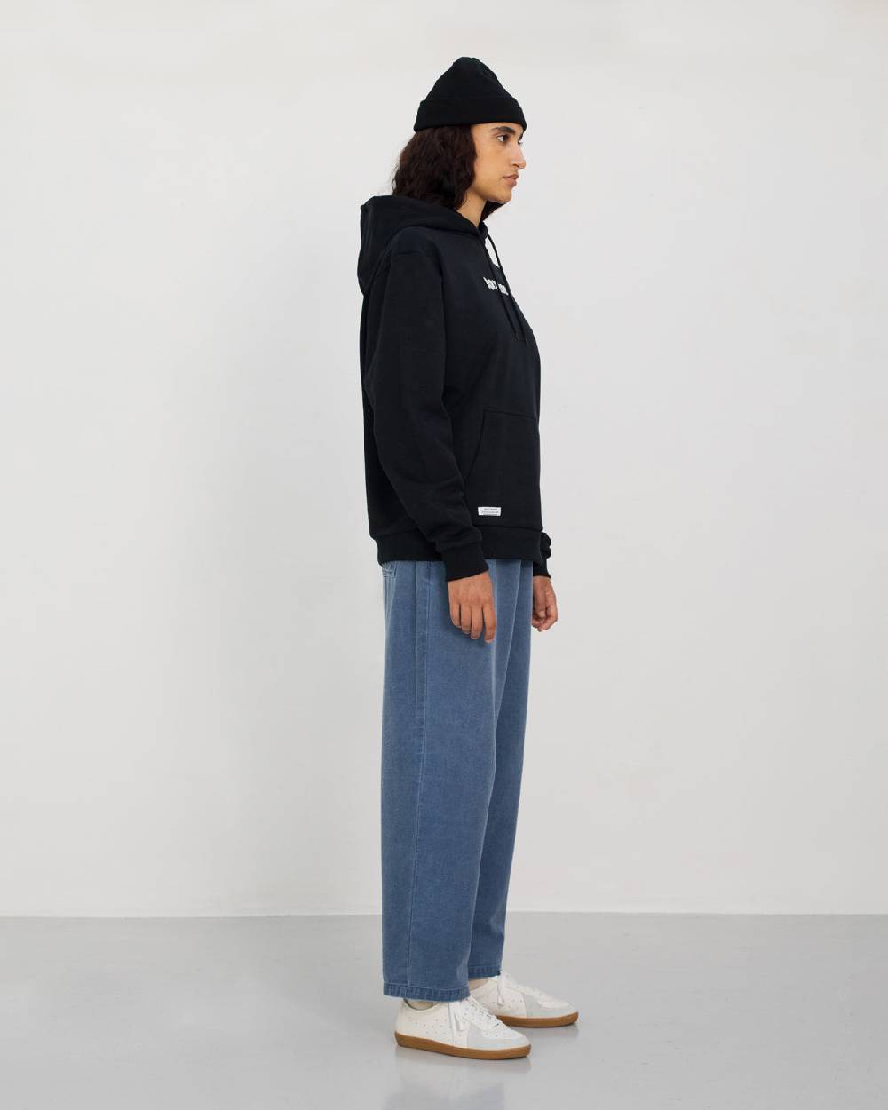 Rotholz Logo Hoodie Bio Baumwolle - Schwarz Zeitbegrenzte Promotion