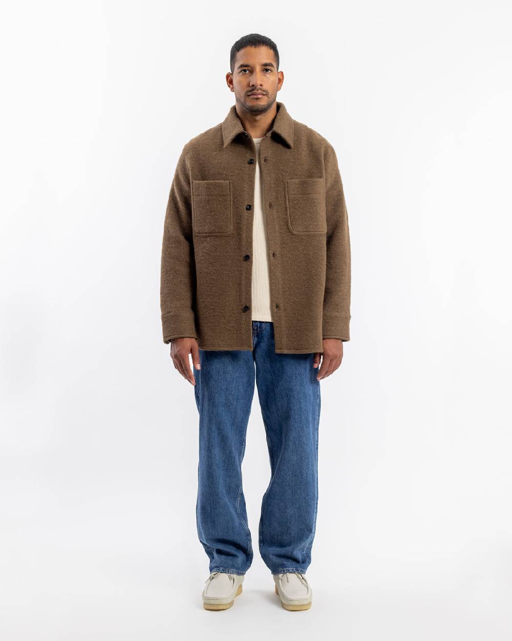 Rotholz Overshirt Bio Wollmischung - Braun Speichern exportieren